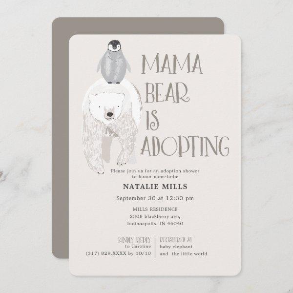 Mama Bear Adoption Taupe Neutral