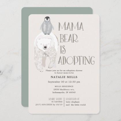 Mama Bear Green Neutral Adoption