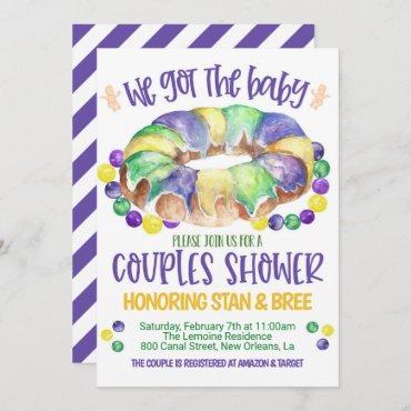 Mardi Gras Baby Couples Shower