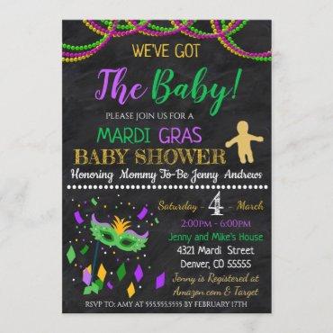 Mardi Gras Baby Shower Party