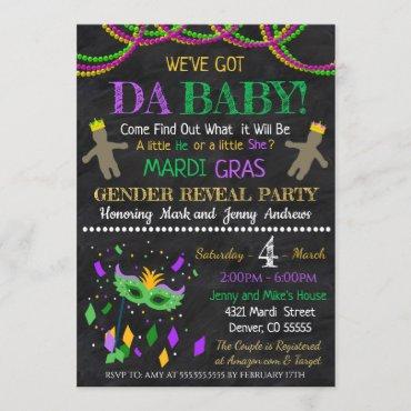Mardi Gras Gender Reveal Party