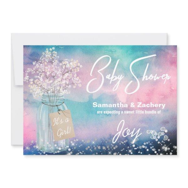 *~* Mason Jar Rustic Baby Breath