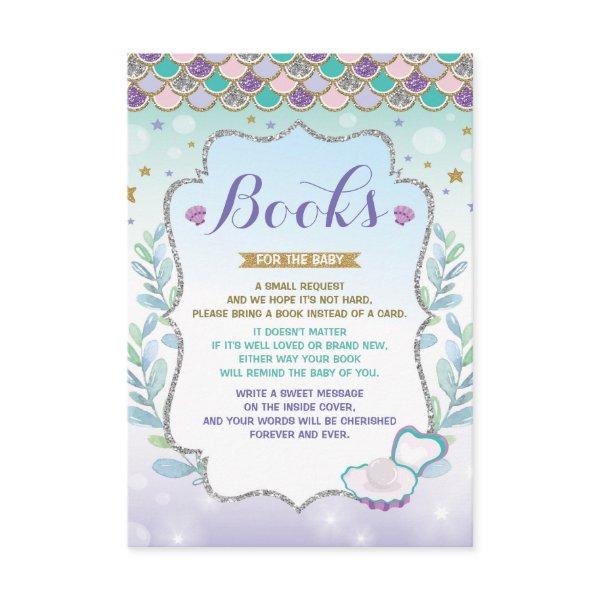 Mermaid Bring a Book Card Under the Sea Baby Girl