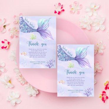 Mermaid Under the sea Thank you Baby shower