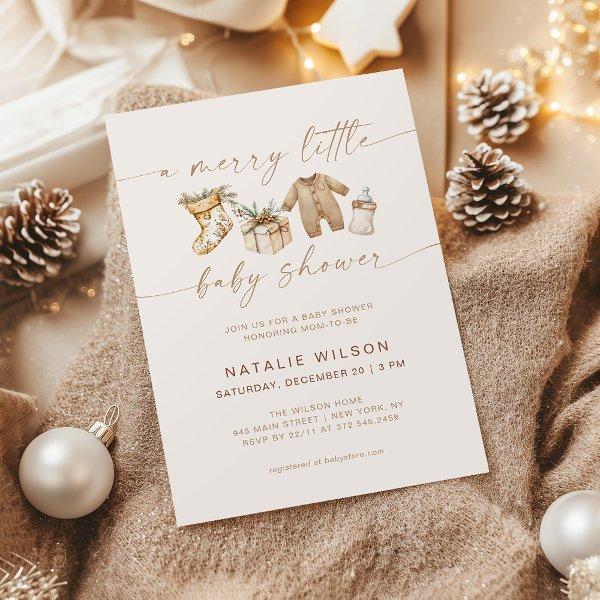 Merry Little Baby Shower Gender Neutral Boho