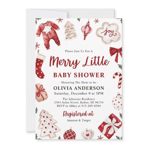 Merry Little Red Winter Xmas Christmas