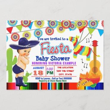 Mexican Fiesta Baby Shower Invitations Baby Boy