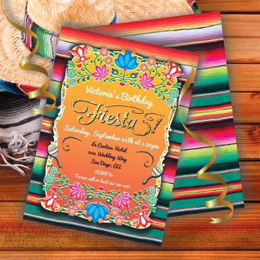 Mexican Fiesta Party Gold Glitter