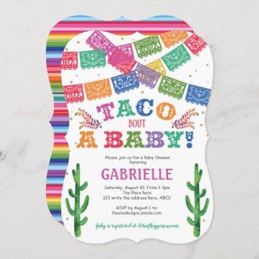 Mexican, Fiesta, Taco Bout a Baby, Baby Shower Invitation