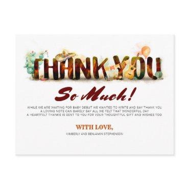 Mexican Style Baby Shower Thank You  Postcard