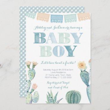 Mexican Taco Bout a Fiesta Baby Shower for Boy Invitation