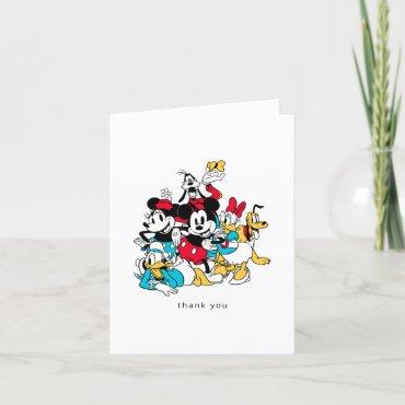 Mickey and Friends Baby Shower Thank You Card
