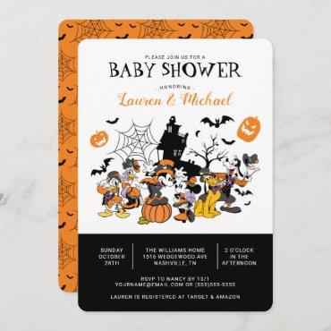 Mickey & Friends Halloween Baby Shower Invitation