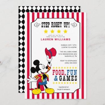 Mickey Mouse | Carnival Baby Shower Invitation
