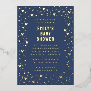 Mickey Mouse Gold Confetti Boy Baby Shower Foil