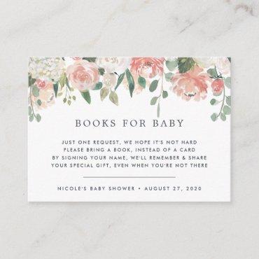 Midsummer Floral Book Request Baby Shower Card