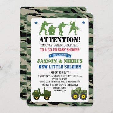 Military Baby Shower Invitation