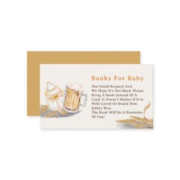 Milk Bottle Beer Books for Baby Enclosure Card