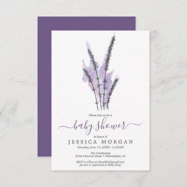 Minimal Lavender  Card