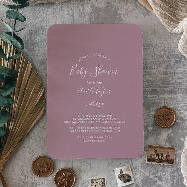 Minimal Leaf | Mauve