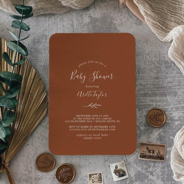 Minimal Leaf | Terracotta
