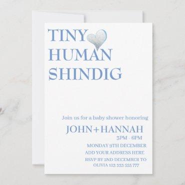 Minimal Tiny Human Shindig Funny Co-ed