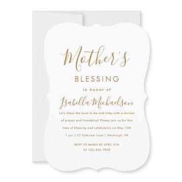 Minimalist Christian Mother's Blessing Party