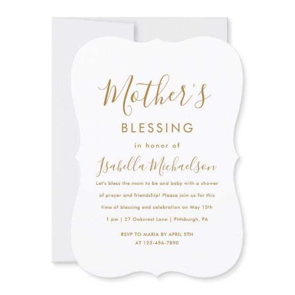 Minimalist Christian Mother's Blessing Party