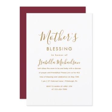 Minimalist Christian Mother's Blessing Party