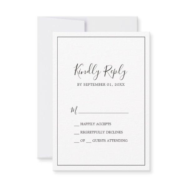 Minimalist Simple RSVP Card