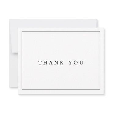 Minimalist Typography Thank You Card