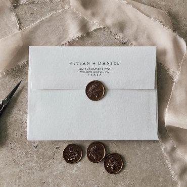 Minimalist Typography Wedding  Envelope