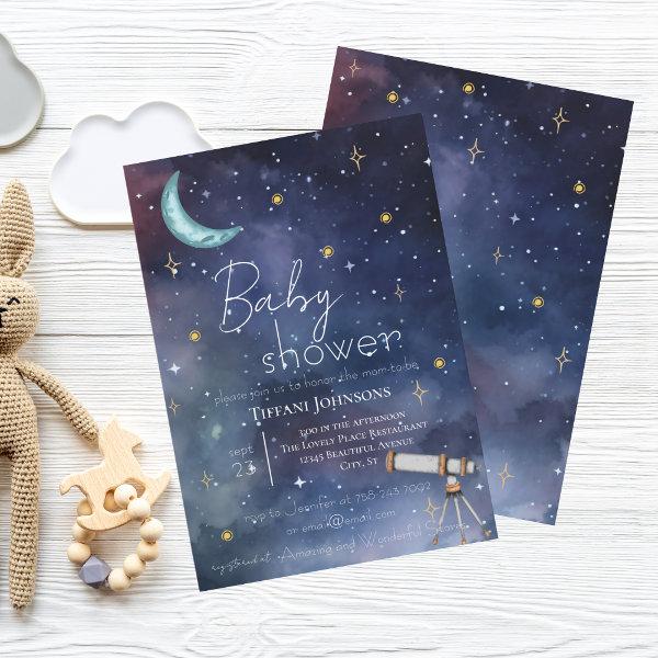 Modern Celestial Moon & Stars