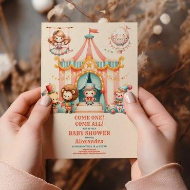 Modern Cute Circus Carnival Festival
