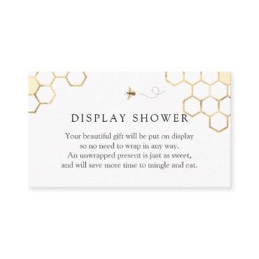 Modern Golden Bee Display Shower Enclosure Card