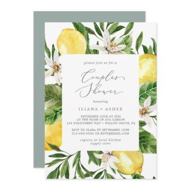 Modern Lemon Garden Couples Shower