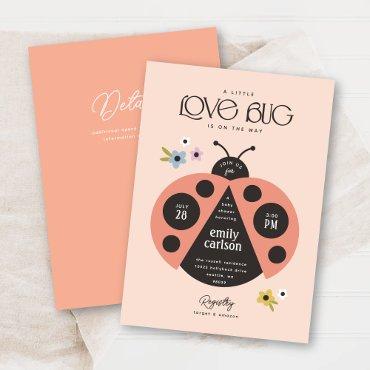 Modern Little Lady Love Bug Boho Pink