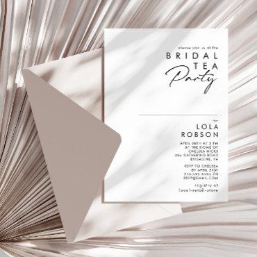 Modern Minimalist Bridal Tea Party