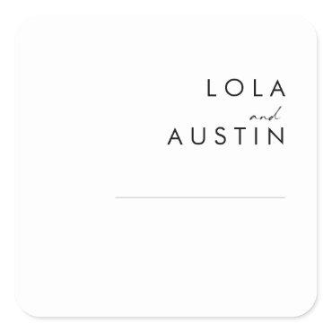 Modern Minimalist Wedding Envelope Seals