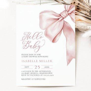 Modern Pink Bow