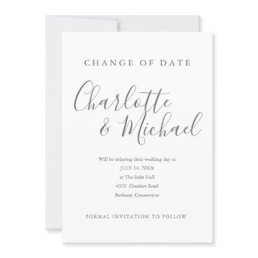 Modern Signature Change the Date Postponed