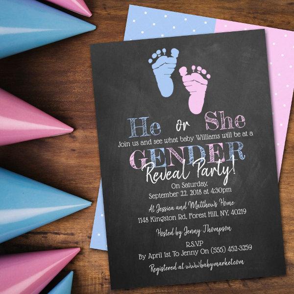 Modern Typography Gender Reveal Party!