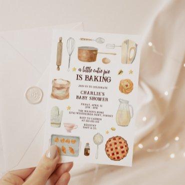 Modern Watercolor Cutie Pie is Baking