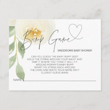 Mommy Bump Game Baby Shower Guess Card