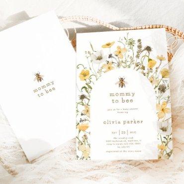 Mommy To Bee Baby Shower Boho Wildflower