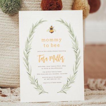 Mommy To Bee Watercolor Gender Neutral