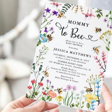 Mommy to-Bee Wildflower & BumbleBee