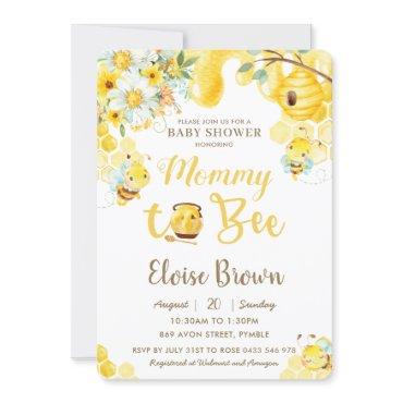 Mommy to Bee Yellow Gender Neutral Baby Shower