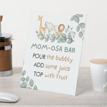 Momosa Bar Favors Sign Baby Shower Invite