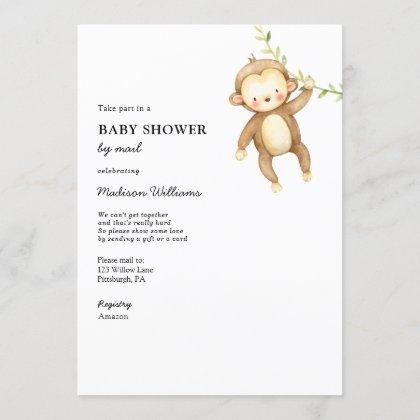 Monkey Baby Shower by Mail